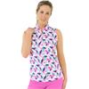 Pure Golf Ladies Ellen 2 Sleeveless Polo Shirt Paradise