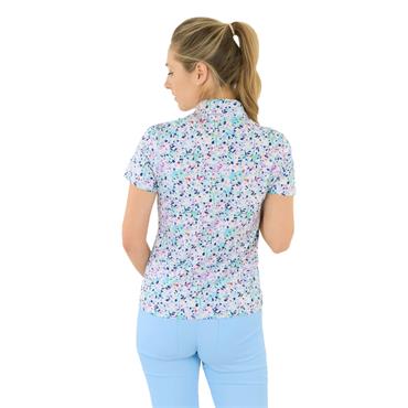 Pure Golf Ladies Ellen Polo Shirt Mirrored Moonstone