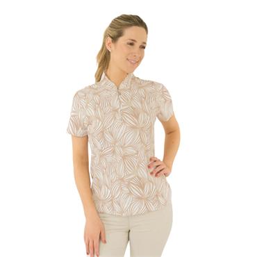 Pure Golf Ladies Ellen Polo Shirt Whitecap Whisper