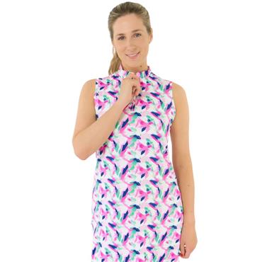 Pure Golf Ladies Miley 2 Sleeveless Dress Portrait of Paradise