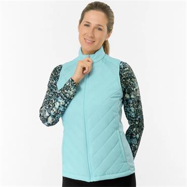Pure Golf Ladies Josie Gilet Retro Blue
