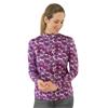 Pure Golf Ladies Arusha Long Sleeve Midlayer Berry Bokeh
