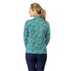 Pure Golf Ladies Arusha Long Sleeve Midlayer Teal Crosshatch