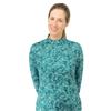 Pure Golf Ladies Arusha Long Sleeve Midlayer Teal Crosshatch