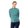 Pure Golf Ladies Arusha Long Sleeve Midlayer Teal Crosshatch