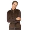 Pure Golf Ladies Ellisa Faux Fur Cardigan Cocoa Powder