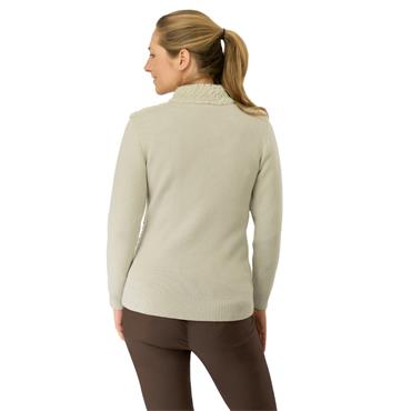 Pure Golf Ladies Ellisa Faux Fur Cardigan Oyster