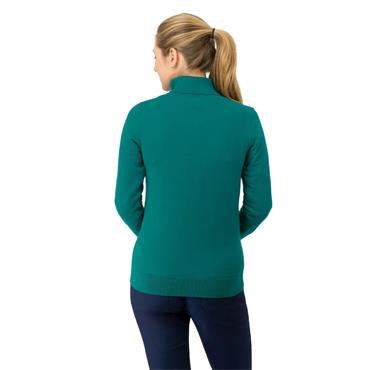 Pure Golf Ladies Sarah Roll Neck Jumper with Faux Fur Lining Deep Teal