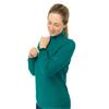 Pure Golf Ladies Sarah Roll Neck Jumper with Faux Fur Lining Deep Teal
