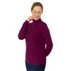 Pure Golf Ladies Sarah Roll Neck Jumper with Faux Fur Lining Morello Cherry