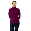 Pure Golf Ladies Sarah Roll Neck Jumper with Faux Fur Lining Morello Cherry