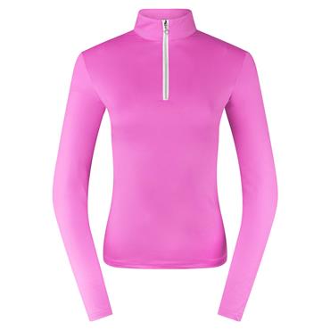 Pure Golf Ladies Tranquility 1/4 Zip Midlayer Top Azalea