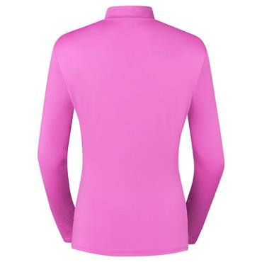 Pure Golf Ladies Tranquility 1/4 Zip Midlayer Top Azalea