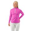 Pure Golf Ladies Tranquility 1/4 Zip Midlayer Top Azalea
