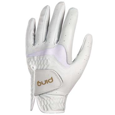 Ping Ladies Ping Sport Glove 233 Left Hand White - Gold