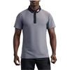 PXG Gents Athletic Fit Gray Tech Polo Shirt Grey