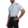 PXG Gents Comfort Fit Bonded Stripe Polo Shirt Light Grey