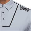 PXG Gents Comfort Fit Bonded Stripe Polo Shirt Light Grey