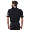 PXG Gents Comfort Fit Racer Polo Shirt Black