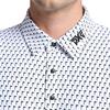 PXG Gents Comfort Fit Tour Pin Flag Polo Shirt White