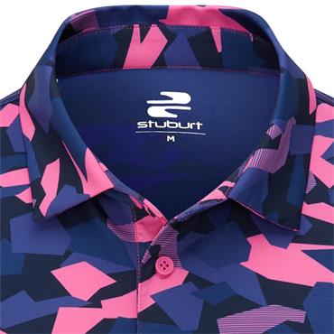 Stuburt Gents Bullfinch Polo Shirt Fuchsia