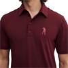 Seve Gents Big Icon Polo Shirt Burgundy
