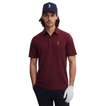 Seve Gents Big Icon Polo Shirt Burgundy