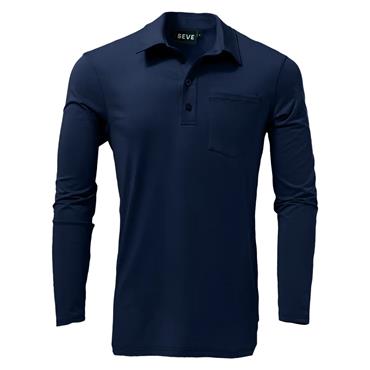 Seve Gents Yokohama Pocket Polo Shirt Navy Blue