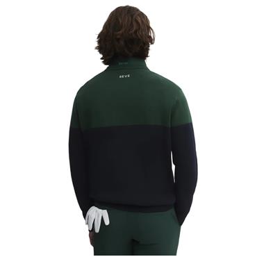 Seve Gents Heritage Block Sweater Deep Green - Navy