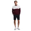 Seve Gents Heritage Block Sweater White - Burgundy