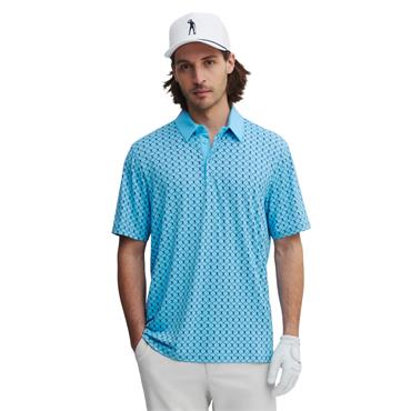 Seve Gents Icon Allover Polo Shirt Alaskan Blue