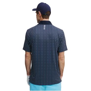 Seve Gents Icon Allover Polo Shirt Ink Blue