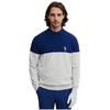 Seve Gents Icon Block Sweater Ash Grey - Ink Blue