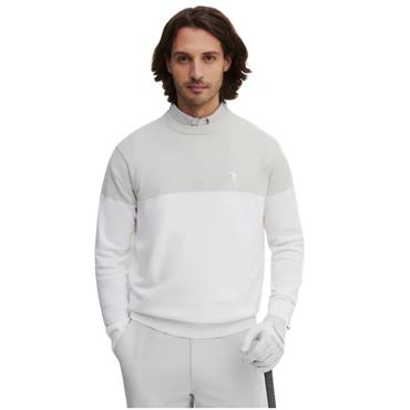 Seve Gents Icon Block Sweater Egg White - Ash Grey