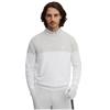 Seve Gents Icon Block Sweater Egg White - Ash Grey