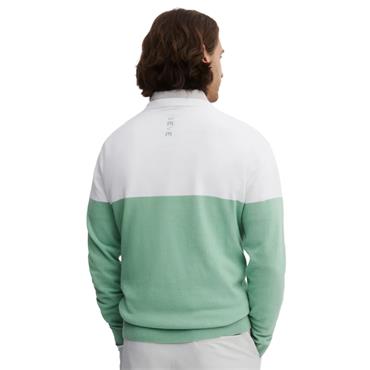 Seve Gents Icon Block Sweater Frosty Green - Egg White