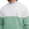 Seve Gents Icon Block Sweater Frosty Green - Egg White