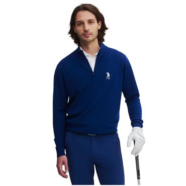 Seve Gents Icon Westchester Merino ¼ Zip Ink Blue
