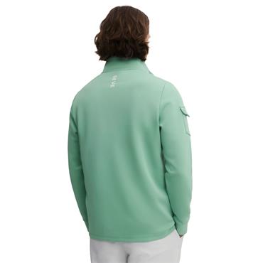 Seve Gents Icon Pivot ¼ Zip Frosty Green