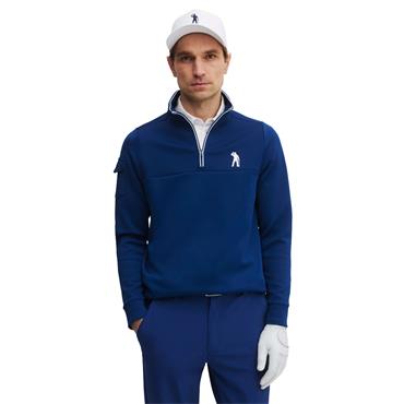 Seve Gents Icon Pivot ¼ Zip Ink Blue