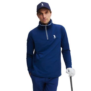 Seve Gents Icon Capitan Half Hoodie Ink Blue