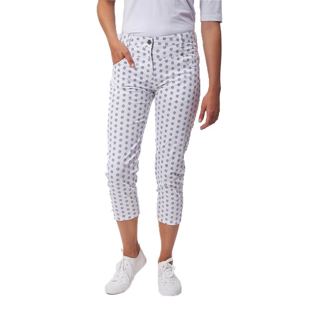 Green Lamb Ladies Mandy Printed Crop Trousers Mini Spot Golf Store