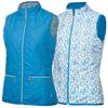 Green Lamb Kelly Reversible Gilet Cobalt Zing