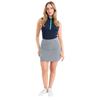 Green Lamb Ladies Olexa Gingham Skort Navy - White