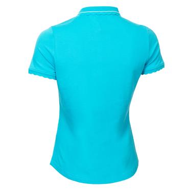 Green Lamb Ladies Oakley Club Polo Shirt Peacock Blue