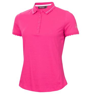 Green Lamb Ladies Oakley Club Polo Shirt Raspberry - Pink
