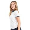 Green Lamb Ladies Oakley Club Polo Shirt White - Navy