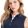 Green Lamb Ladies Octavia Sleeveless Club Polo Shirt Navy