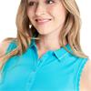 Green Lamb Ladies Octavia Sleeveless Club Polo Shirt Peacock Blue