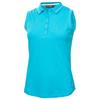 Green Lamb Ladies Octavia Sleeveless Club Polo Shirt Peacock Blue
